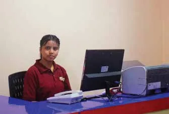 Staff member at the company office